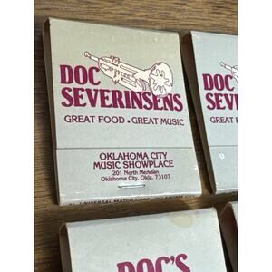 Doc Severinsens Matchbooks Oklahoma City Music Showplace Vintage Jazz Unused Lot